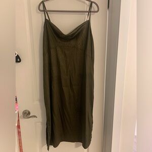 Olive Green Slip Dress